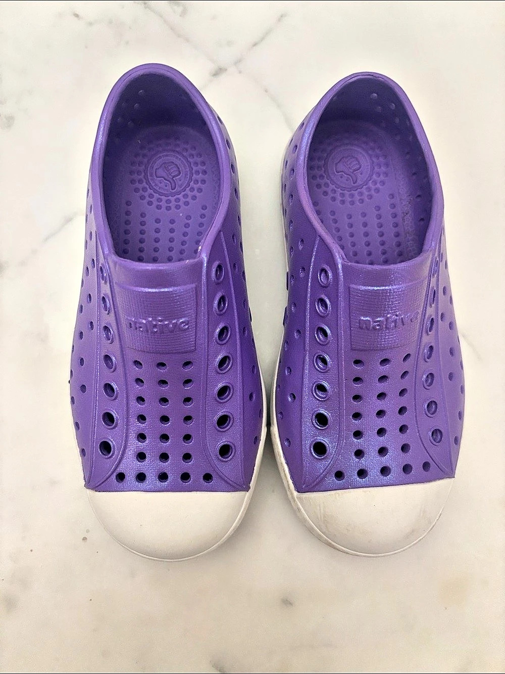 Native Jefferson Kids Purple Sneakers